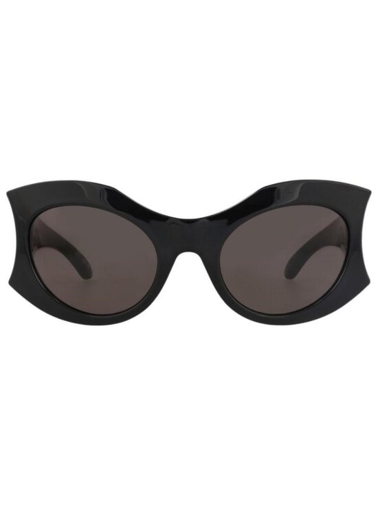 New Balenciaga Womens Cat Eye Black Black Grey Fashion Designer Sunglasses